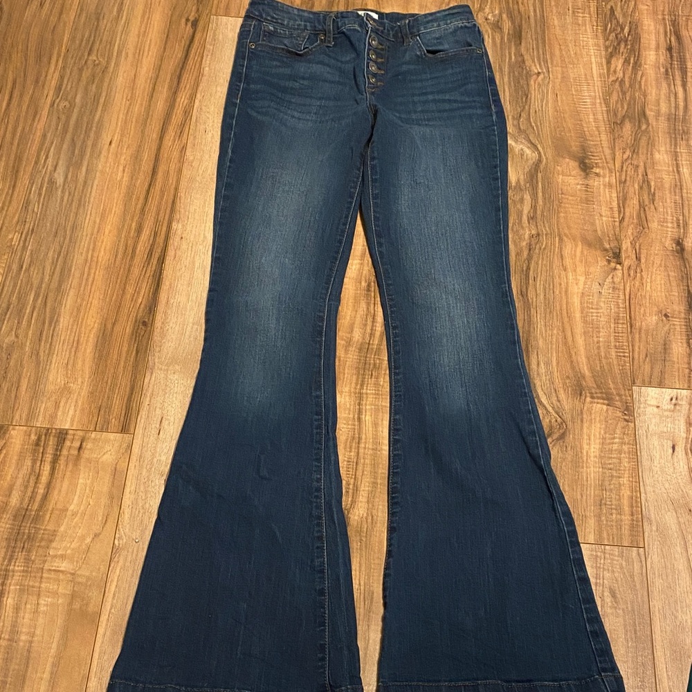 Sofia by Sofia Vergara Dark Blue Flare Jeans